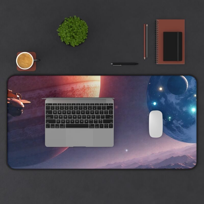 Space Desk Mat with Realistic Galaxy Design for Interstellar-Inspired Workspaces - Image 11