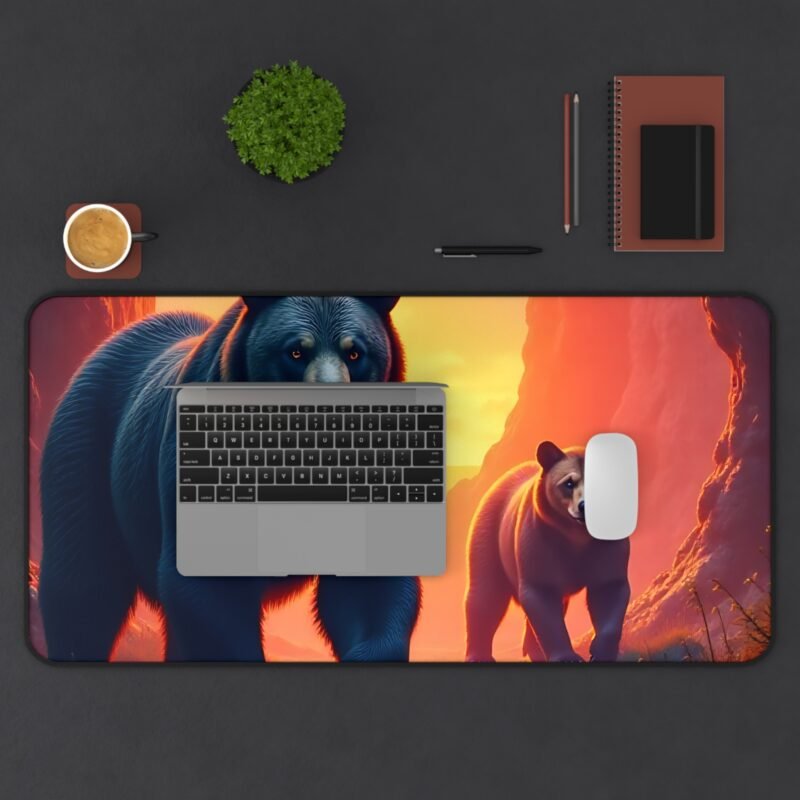 Wildlife Desk Mat with Majestic Bear Design for Nature-Inspired Workspaces - Image 11