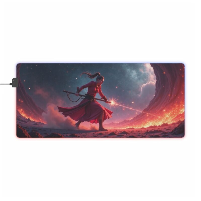 RGB Gaming Mouse Pad with Cosmic Design and Precision Tracking - Image 9