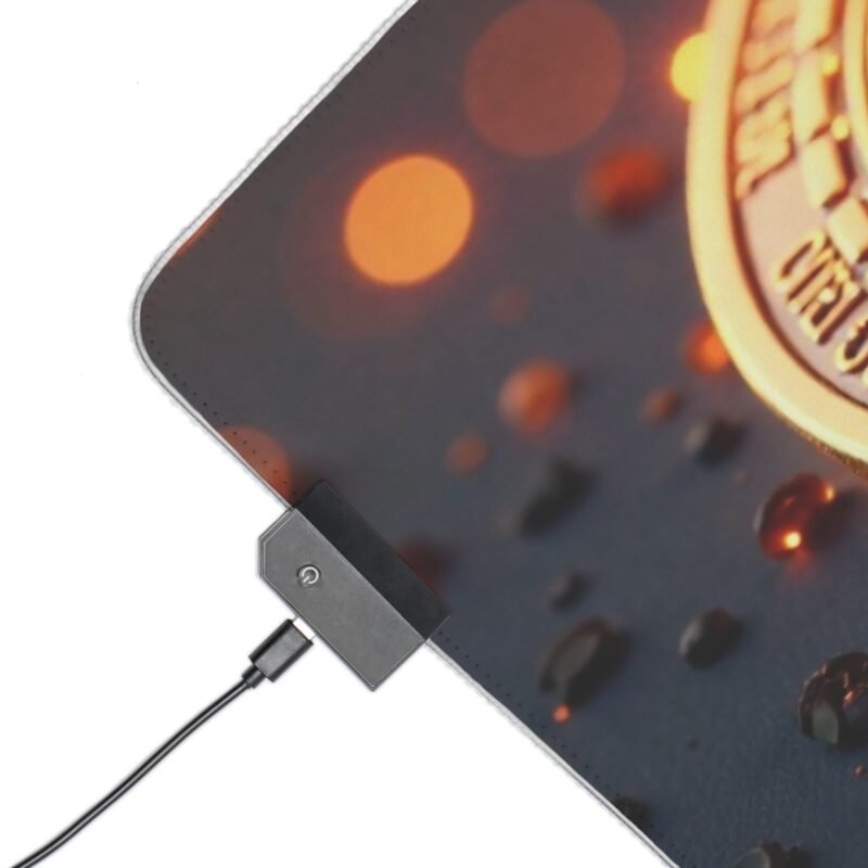 Bitcoin Gaming Mouse Pad for Gamers with Precision Surface and Crypto Design - Image 3