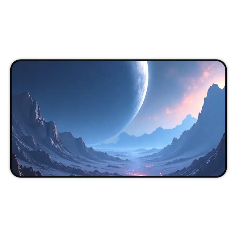 Sci-Fi Desk Mat with Alien Landscape and Majestic Cosmic Design - Image 5