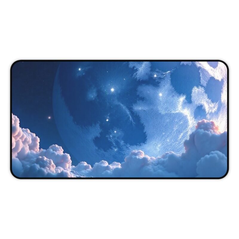 Lunar Space Desk Mat with Moon and Mountain Cosmic Design for Creative Workspaces - Image 5