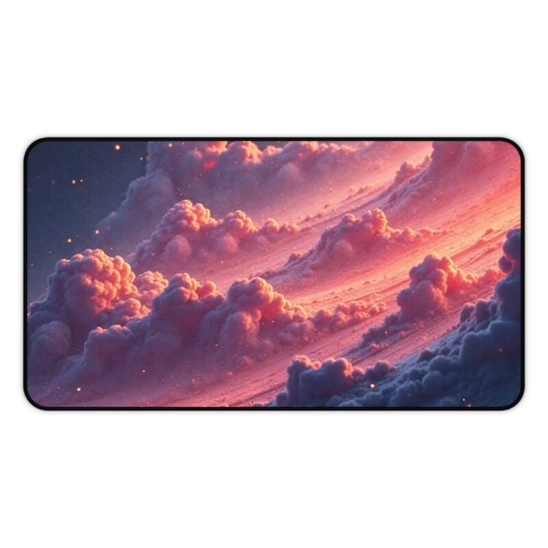 Galaxy Desk Mat with Sunset Clouds and Starry Night Sky for Inspirational Workspaces - Image 5