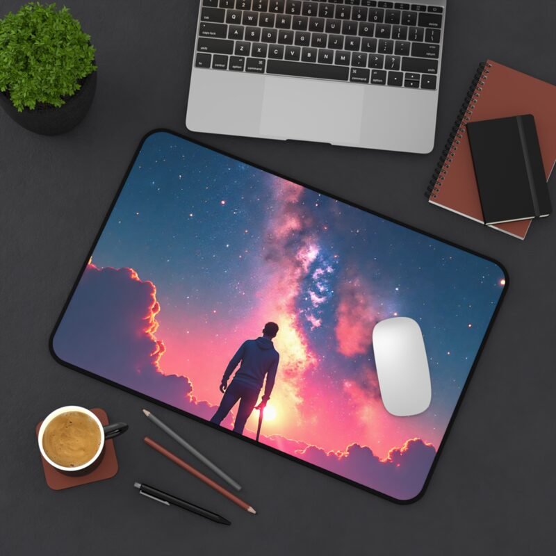 Starry Galaxy Desk Mat for Work, Gaming, and Creative Inspiration - Image 4