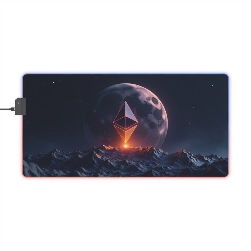 Lunar Gaming Mouse Pad with Celestial Design for Enhanced Precision