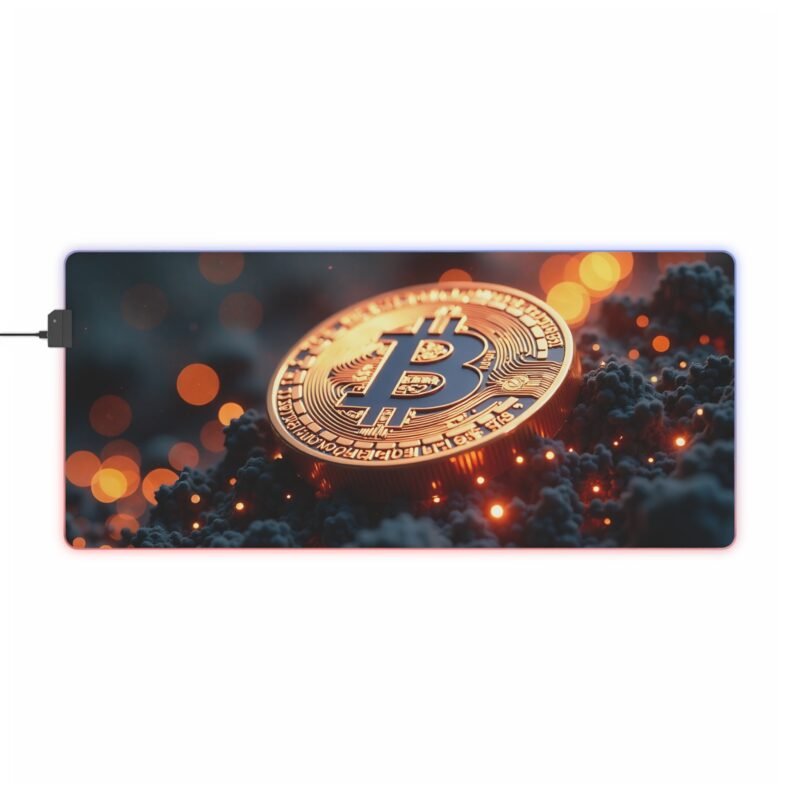 Bitcoin Gaming Mouse Pad with High-Quality Design for Gamers and Crypto Enthusiasts - Image 9