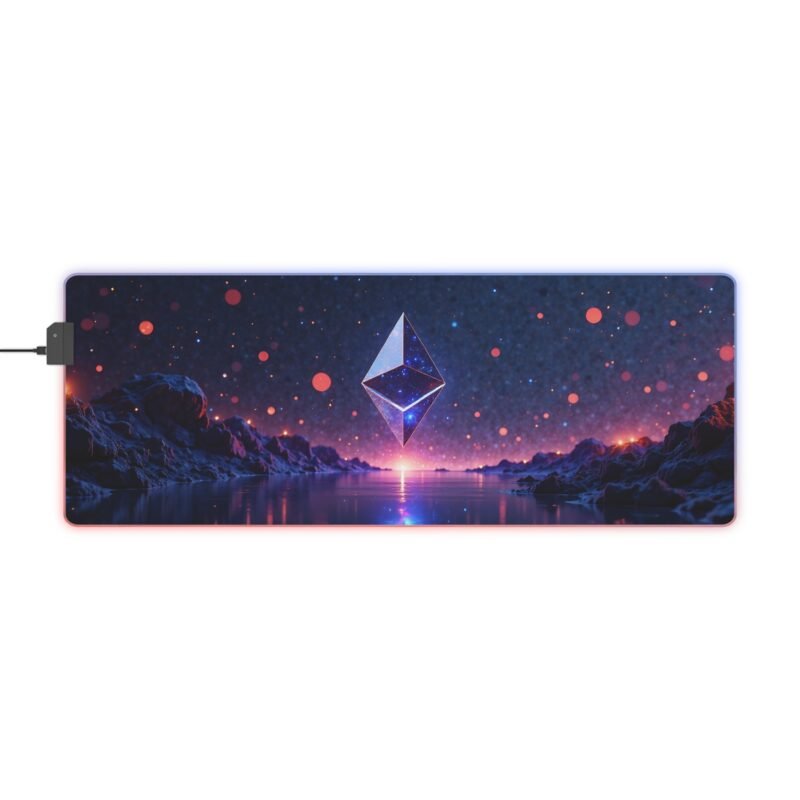 RGB Gaming Mouse Pad with Cosmic Crystal Design for Precision and Style - Image 5