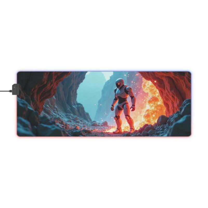 Sci-Fi Gaming Mouse Pad with Futuristic Alien Landscape Design for Gamers - Image 5