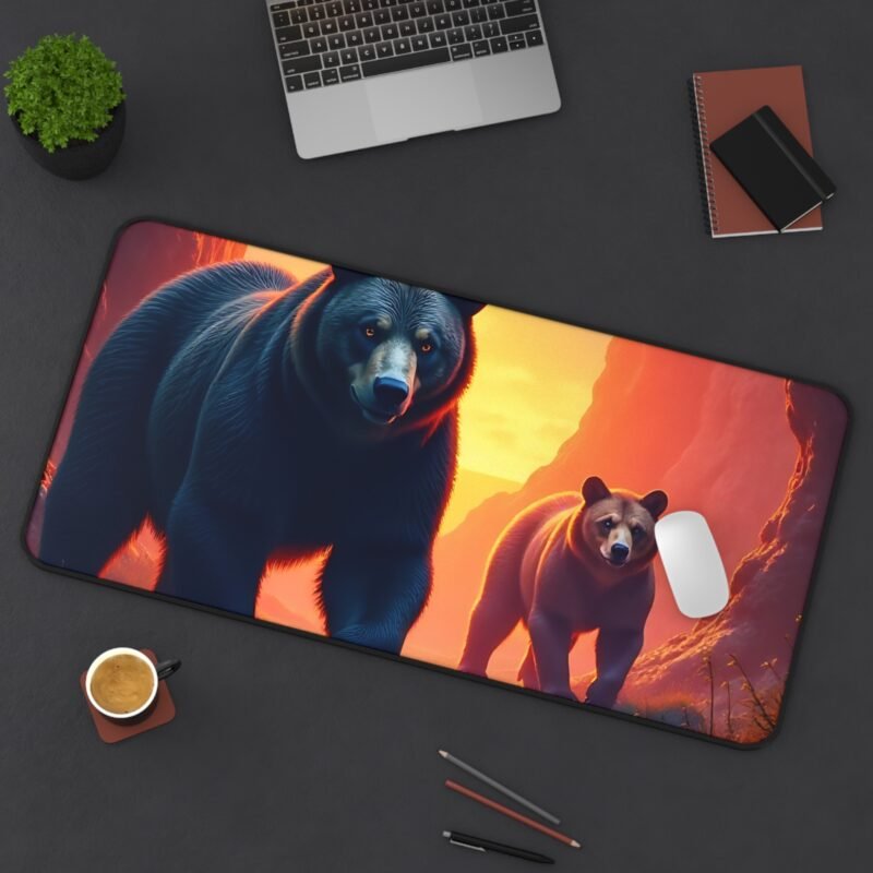 Wildlife Desk Mat with Majestic Bear Design for Nature-Inspired Workspaces - Image 12