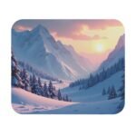 Winter Mountain Desk Mat for Serene and Inspired Workspaces