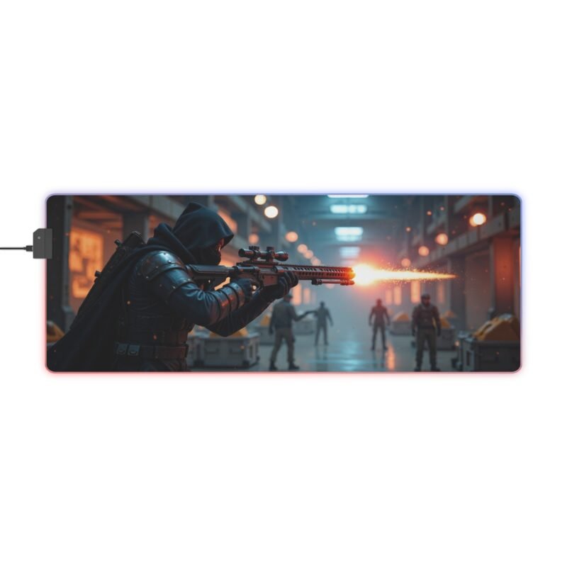 Stealth FPS Gaming Mouse Pad with Precision Tracking and Immersive Battle Design - Image 5