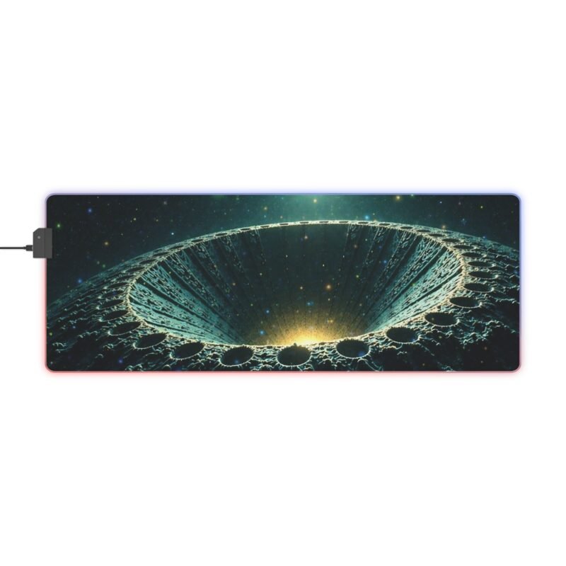 Galaxy Gaming Mouse Pad with Black Hole Design for Precision and Immersive Setup - Image 5