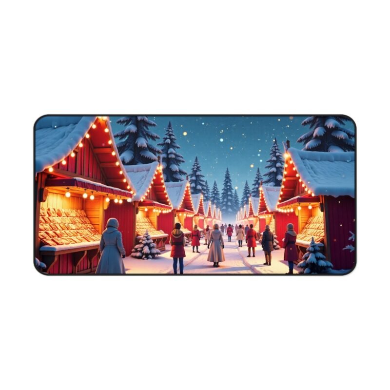 Winter Wonderland Desk Mat with Festive Snowy Scenery for Cozy Holiday Vibes - Image 9