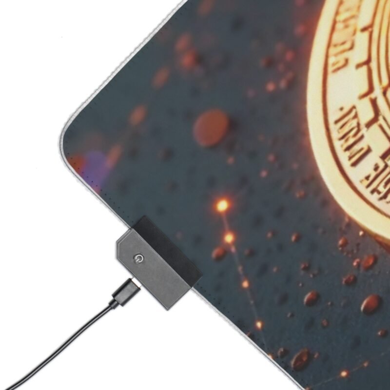 Bitcoin Gaming Mouse Pad with Precision Surface and Stylish Crypto Design - Image 11