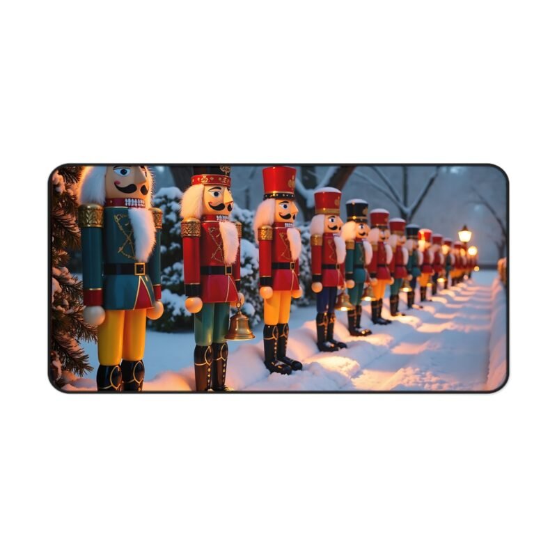 Christmas Desk Mat with Nutcracker Soldiers for Festive Office Decor - Image 9
