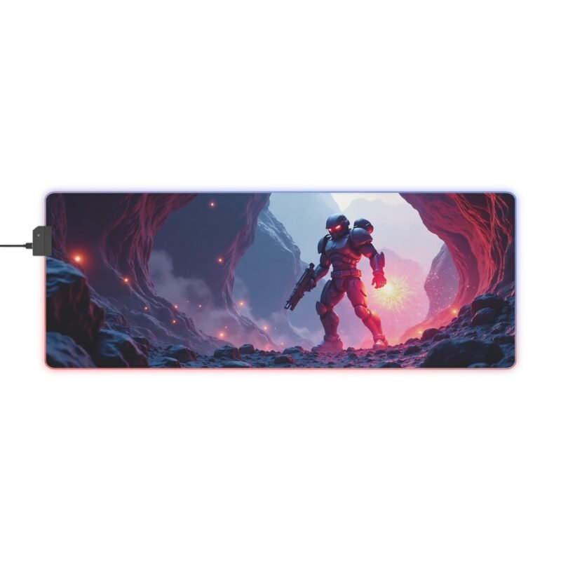 Immersive Gaming Mouse Pad with LED Lights for Epic Desktop Adventures - Image 5