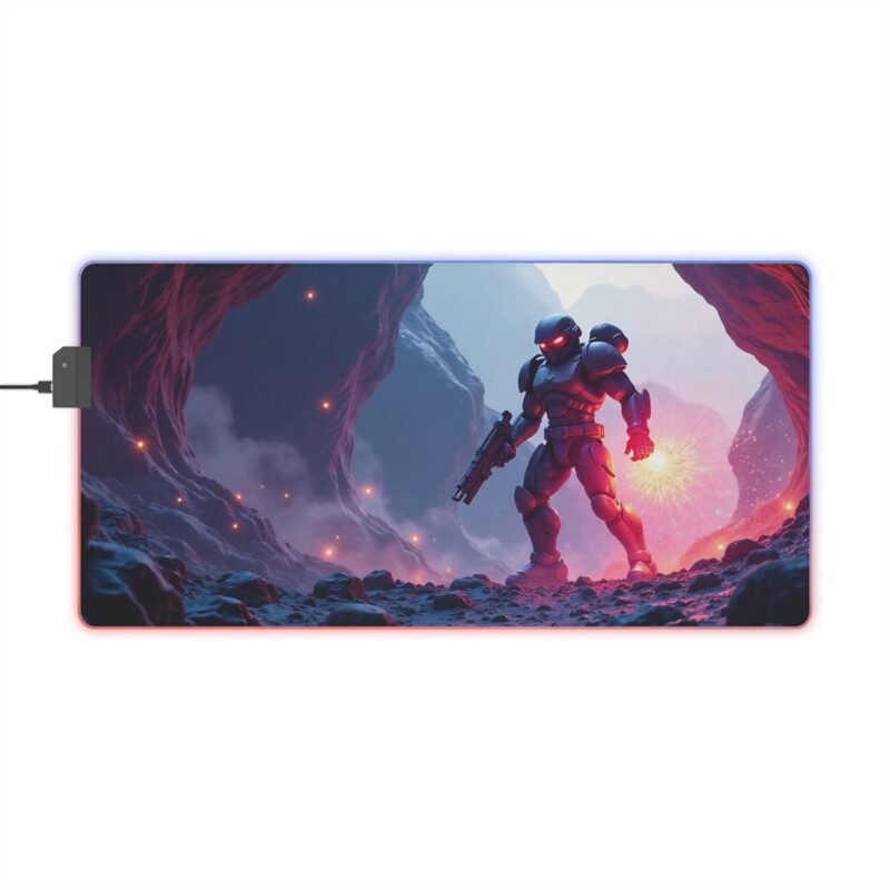 Immersive Gaming Mouse Pad with LED Lights for Epic Desktop Adventures