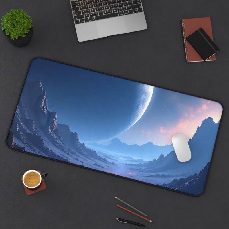 Sci-Fi Desk Mat with Alien Landscape and Majestic Cosmic Design - Image 12