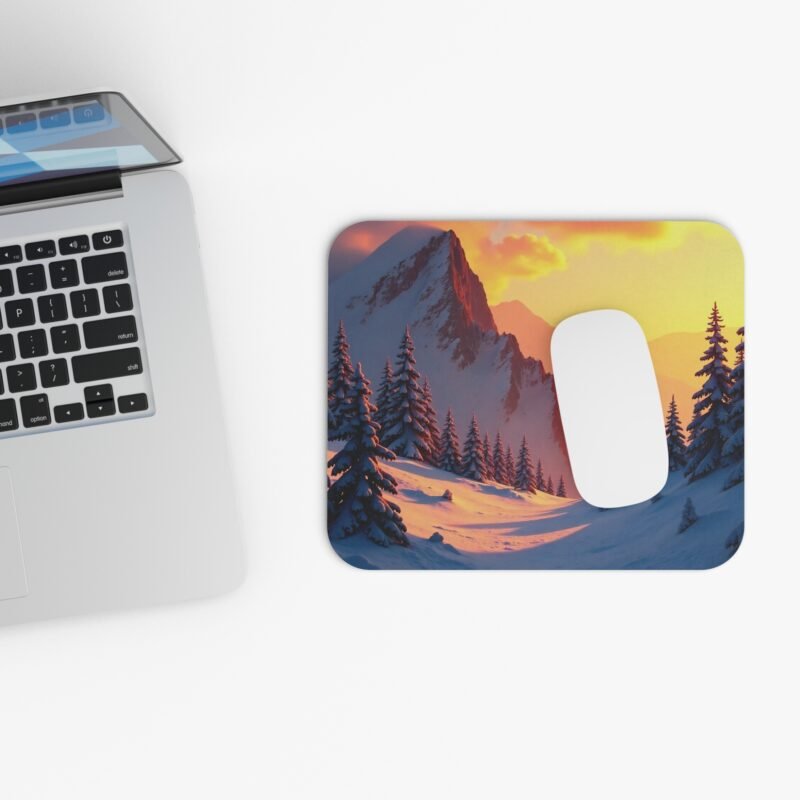 Nature Desk Mat with Winter Wonderland Design for a Calm Workspace - Image 4