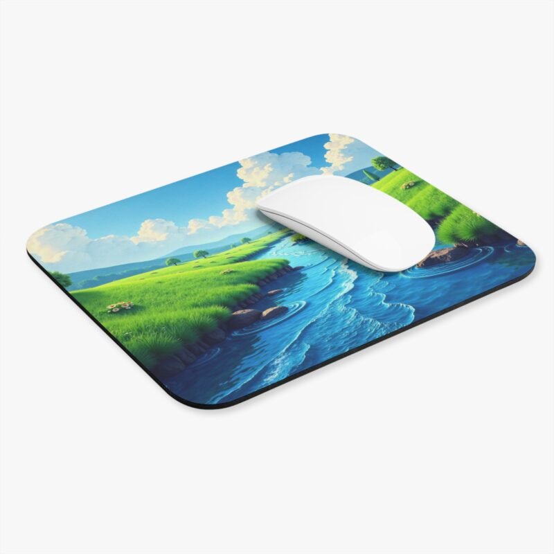 Nature Themed Desk Mat with Tranquil River Scene for a Peaceful Workspace - Image 3