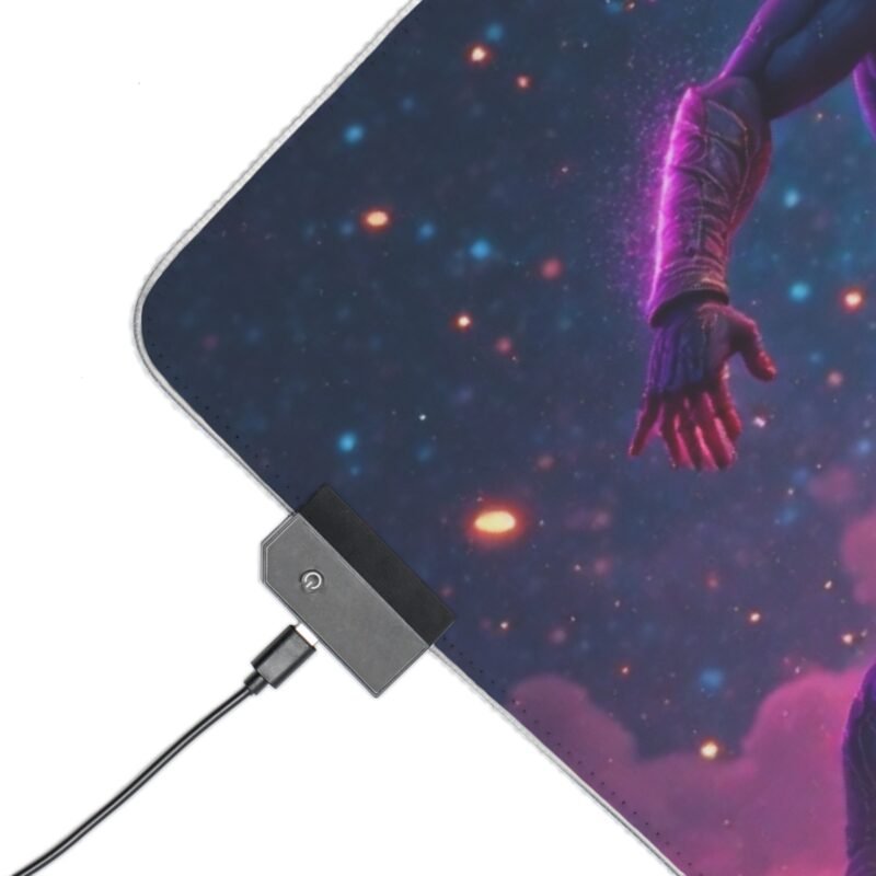 LED Gaming Mouse Pad with Cosmic Warrior Design for Ultimate Precision and Immersion - Image 3