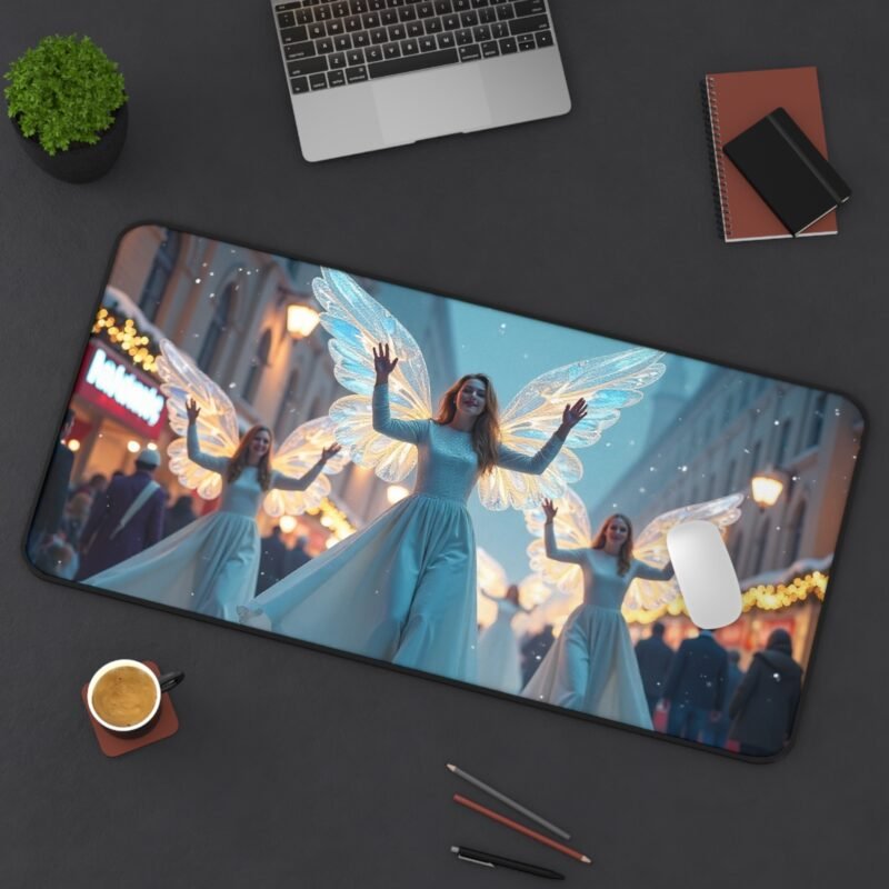Ethereal Angel Desk Mat with Winter Fairy Tale Design for Holiday Inspiration - Image 12