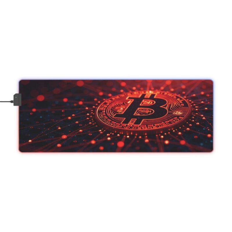 Crypto Gaming Mouse Pad with Premium Precision and Bitcoin-Inspired Design - Image 5