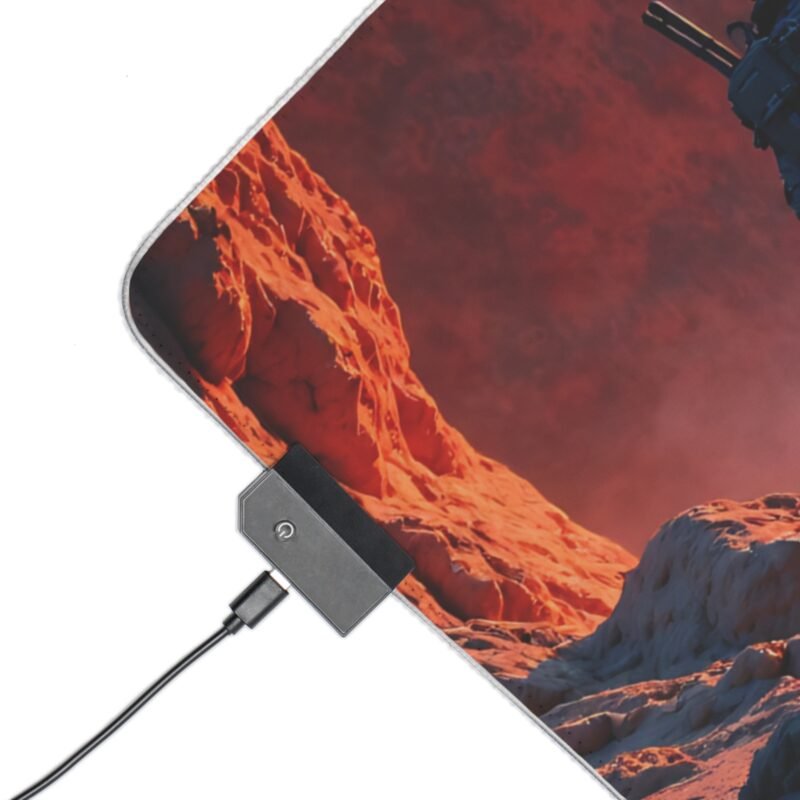 Gaming Mouse Pad with Unique Design Featuring Alien Gateway and Explorer Theme - Image 3