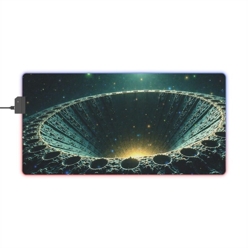 Galaxy Gaming Mouse Pad with Black Hole Design for Precision and Immersive Setup