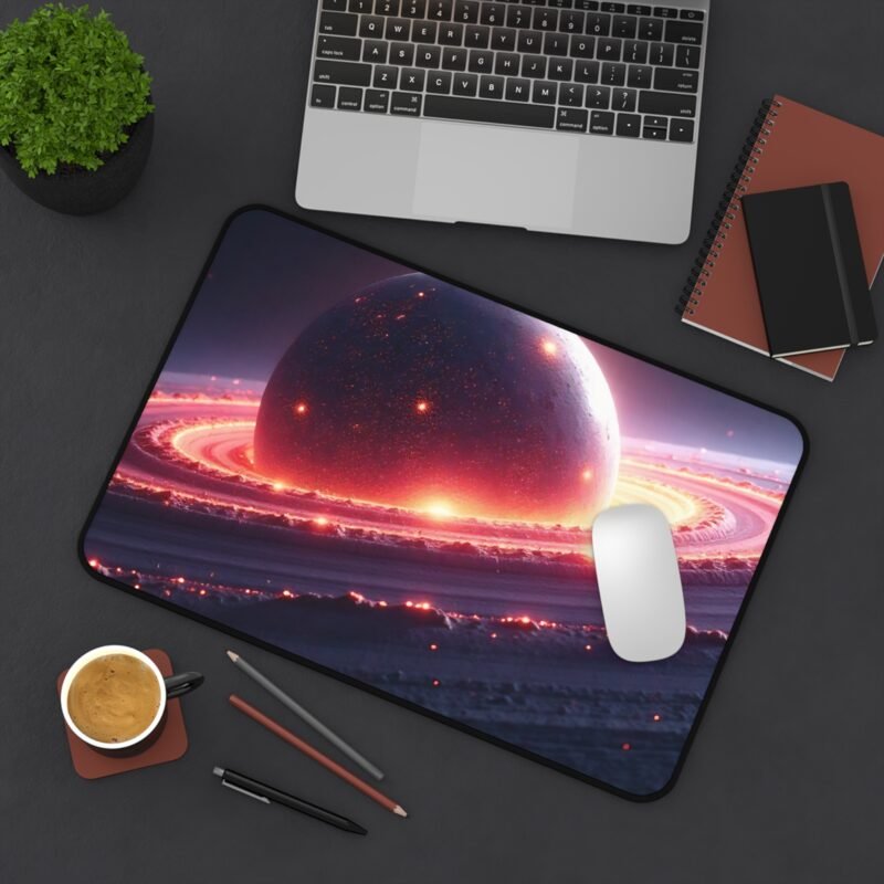 Galaxy Desk Mat Cosmic Planet Design for Creative Workspaces and Star Gazers - Image 4