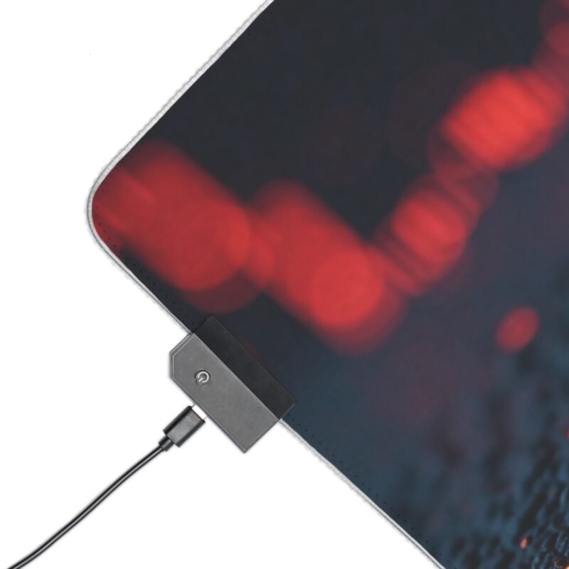 Crypto Gaming Mouse Pad with LED Bitcoin Design for Gamers and Crypto Enthusiasts - Image 3