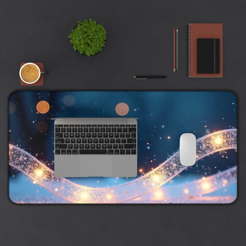 Winter Desk Mat with Snowflake Design for Cozy and Productive Workspaces - Image 11