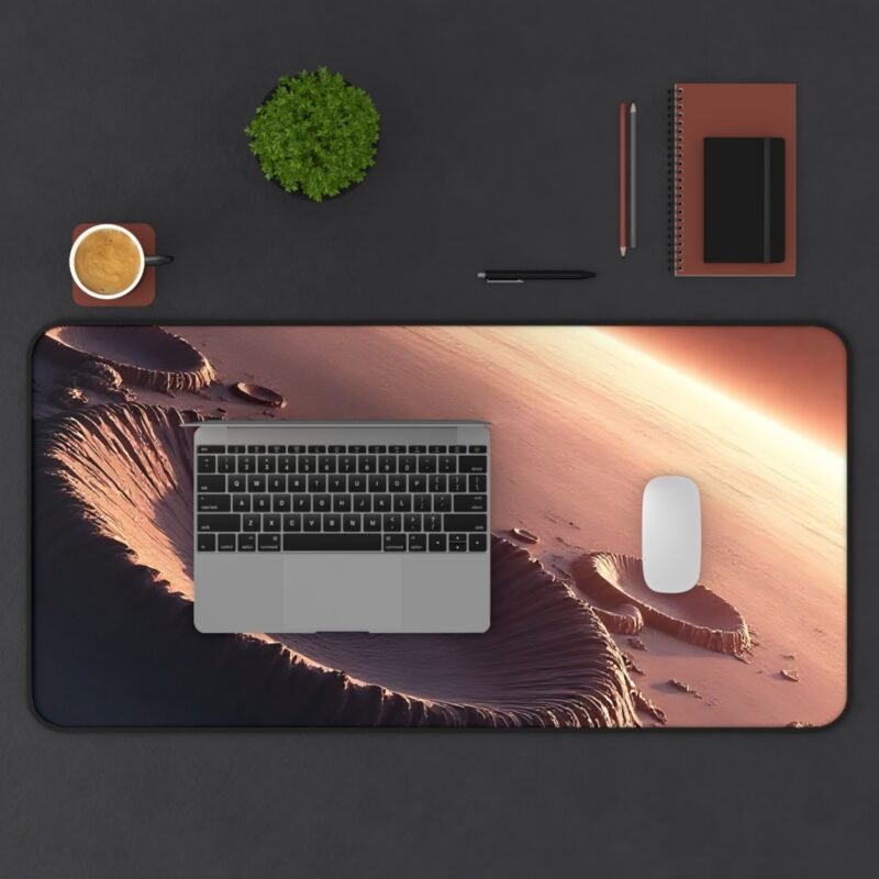 Space-Themed Desk Mat with Cosmic Landscapes and Subtle Glow for Stargazers and Dreamers - Image 11