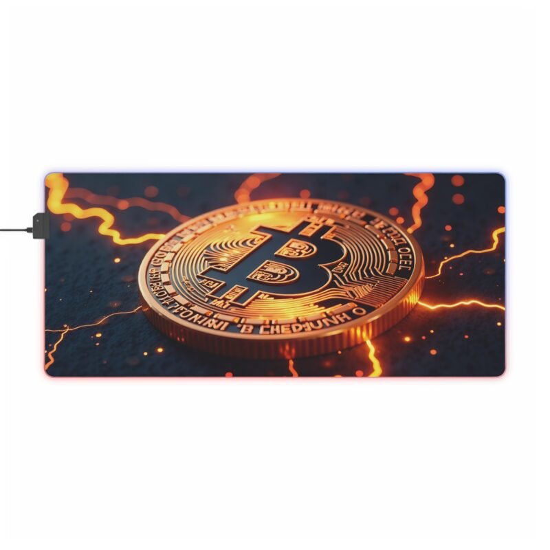 Bitcoin Gaming Mouse Pad with Premium Design and Smooth Glide Surface - Image 9