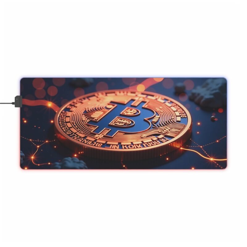 Bitcoin Gaming Mouse Pad with High-Precision Surface and Crypto-Inspired Design - Image 9