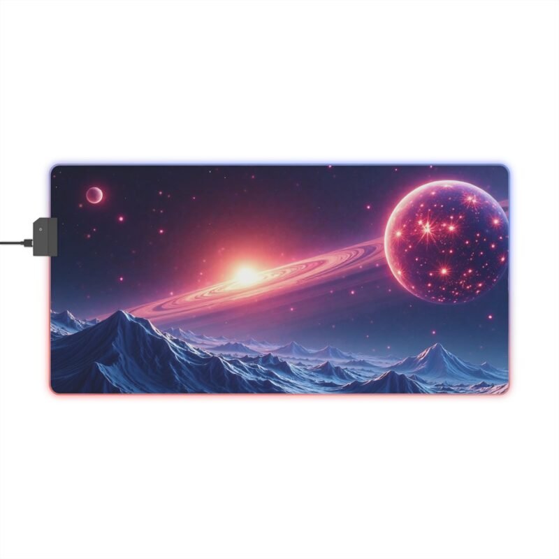 Galaxy Gaming Mouse Pad with Cosmic Design and Ultra-Smooth Surface for Gamers
