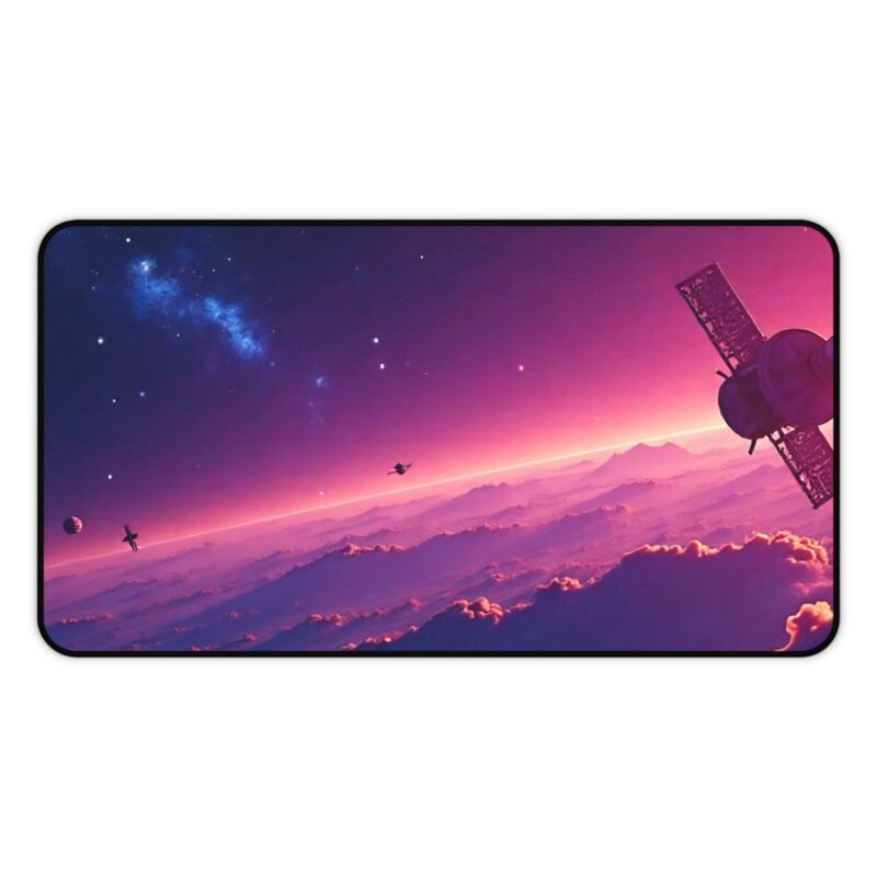 Galaxy Desk Mat with Space Satellite Design for Sci-Fi Lovers and Creative Workspaces - Image 5