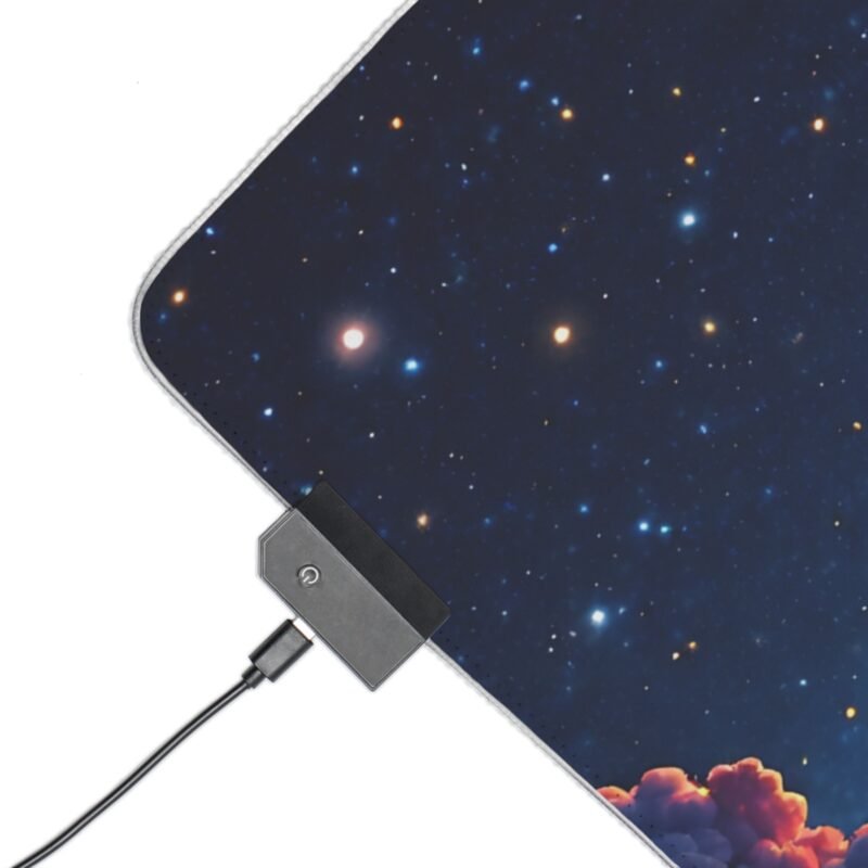Galaxy Gaming Mouse Pad with Ruby Cloud Design for Precision and Immersive Gameplay - Image 3