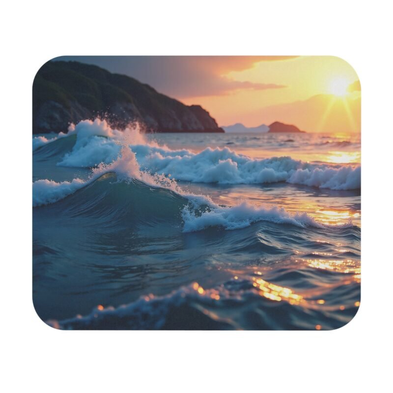 Ocean Desk Mat Coastal Sunset Design for a Tranquil and Inspiring Workspace