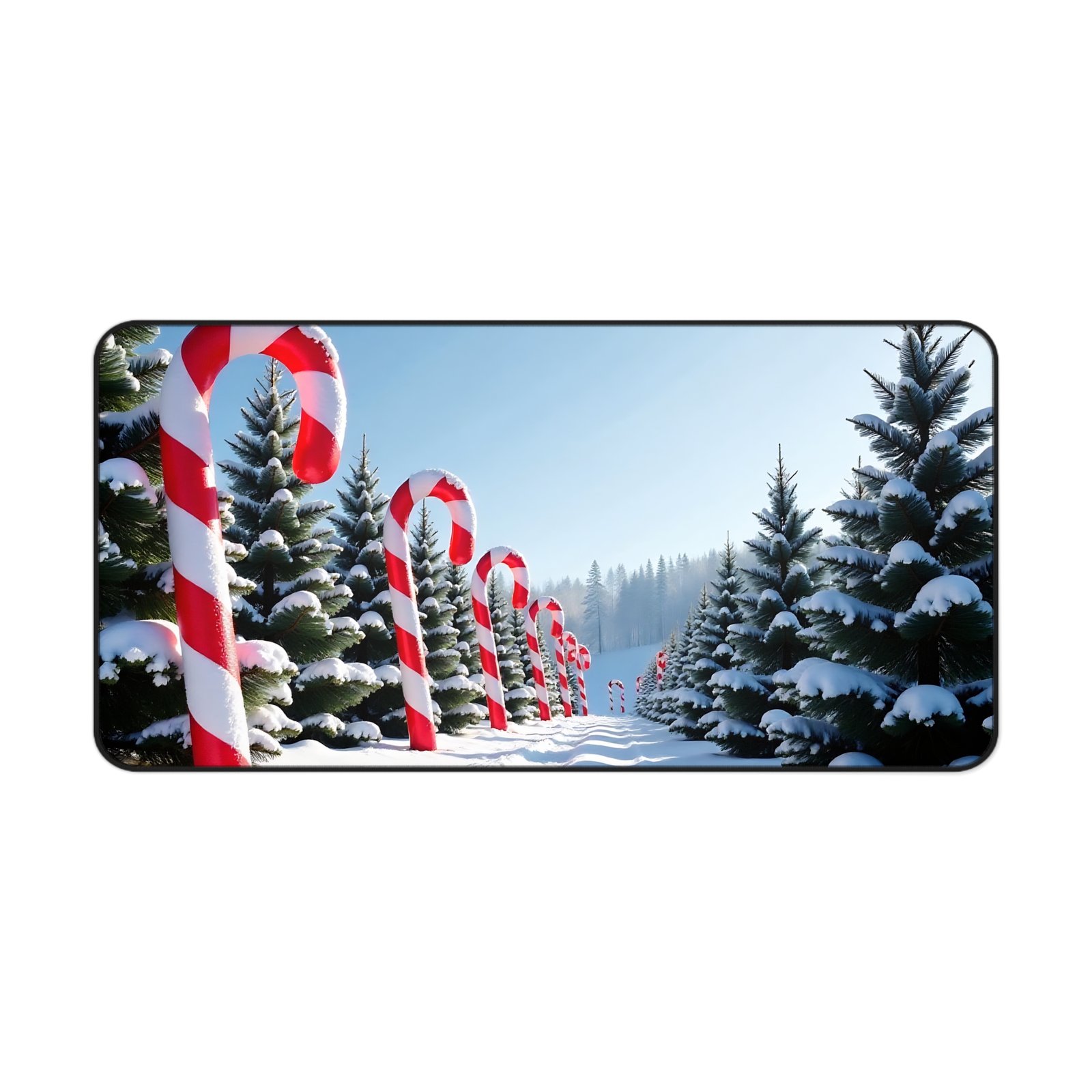 Festive Christmas Desk Mat with Winter Wonderland Design for Holiday Cheer - Image 9