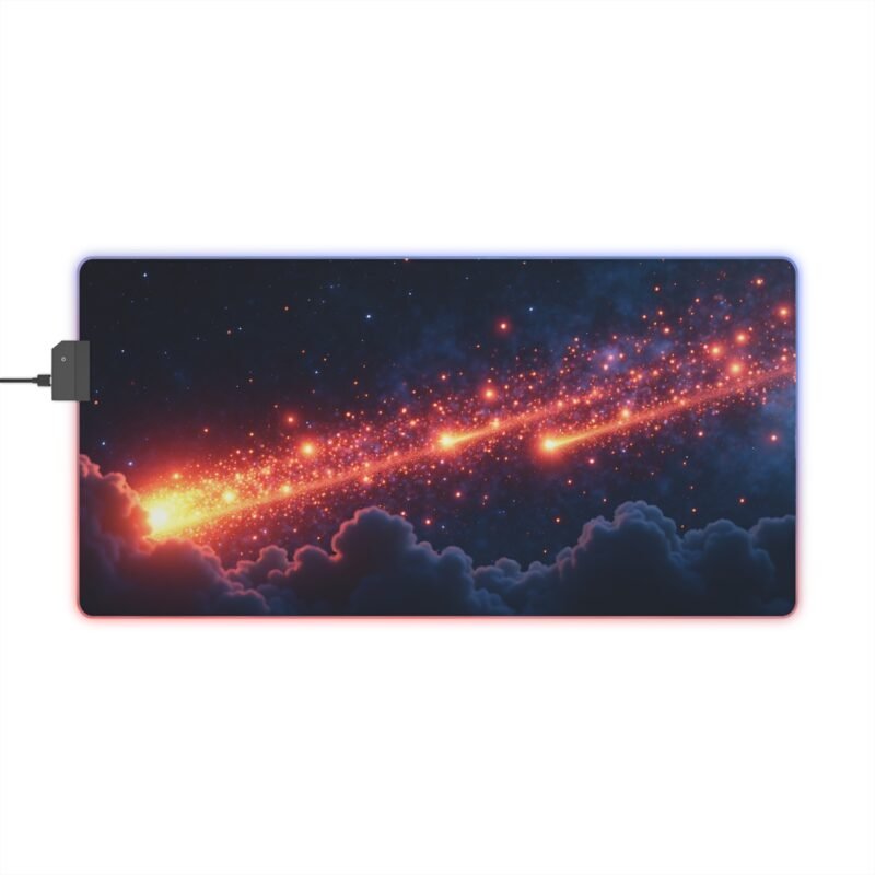 Cosmic Gaming Mouse Pad with Starlit Design for Precision and Style