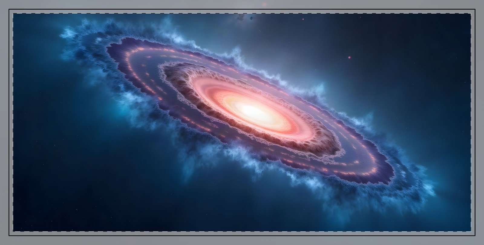 Deep Space XL Gaming Desk Mat — Nebula Extended Mouse Pad for Desk Setup - Image 3