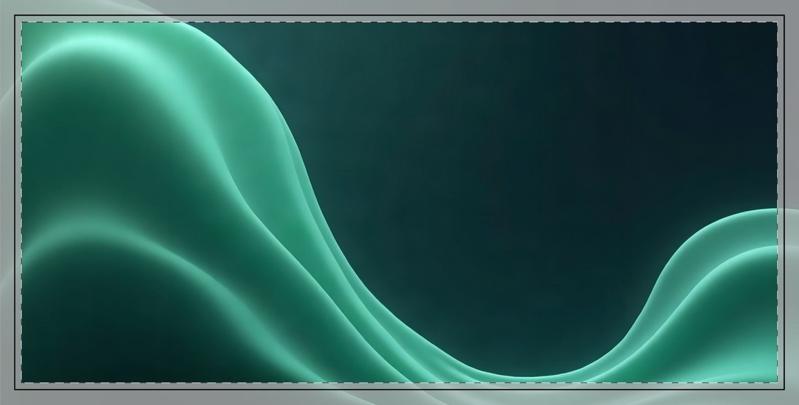 Emerald Flow XL Gaming Desk Mat — Abstract Green Extended Desk Pad - Image 3