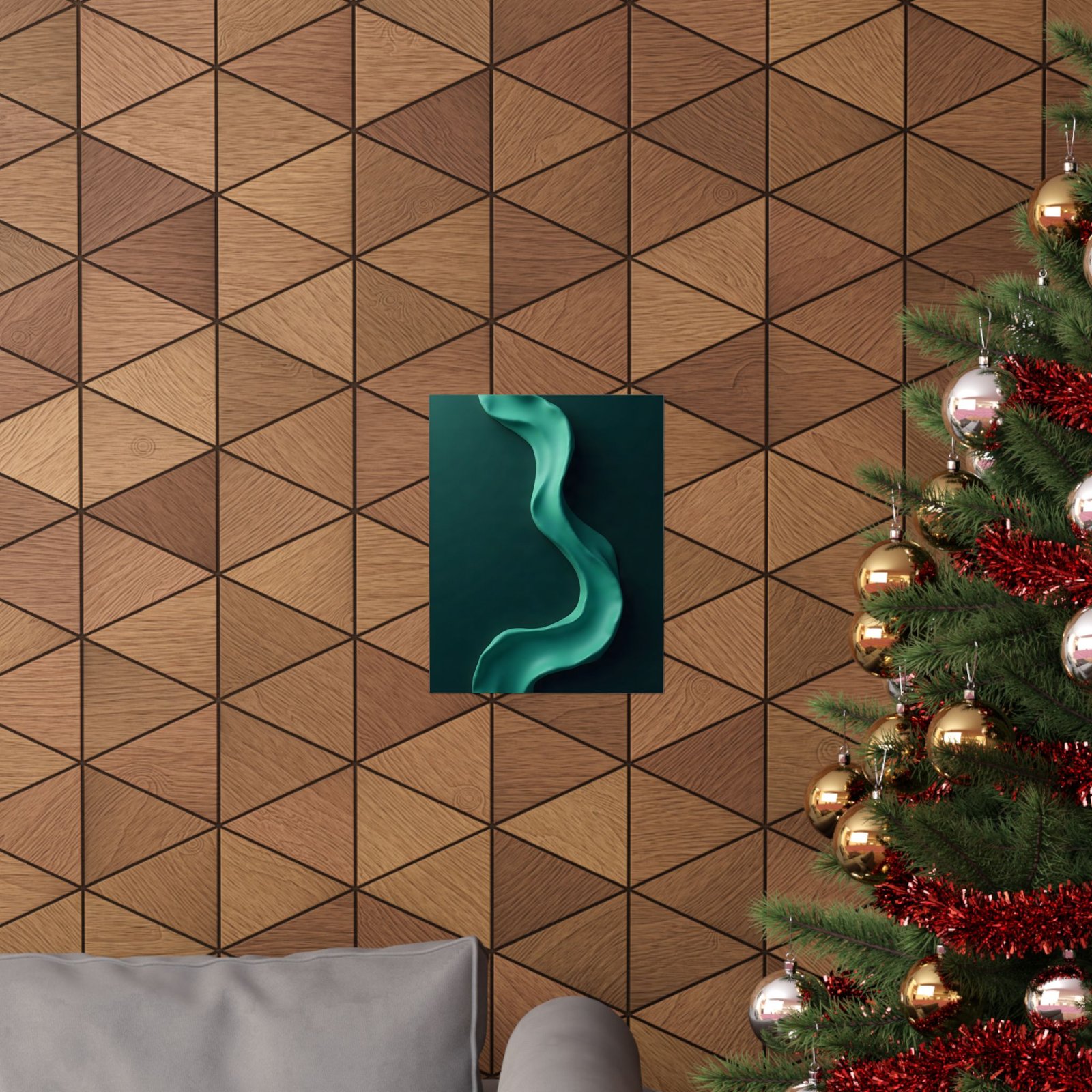 Emerald Flow Poster — Abstract Green Wall Art Print - Image 16