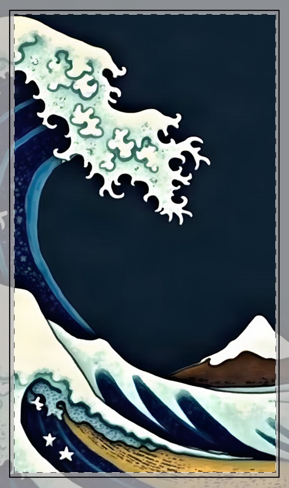 Great Wave XL Gaming Desk Mat — Japanese Art Extended Desk Pad - Image 4