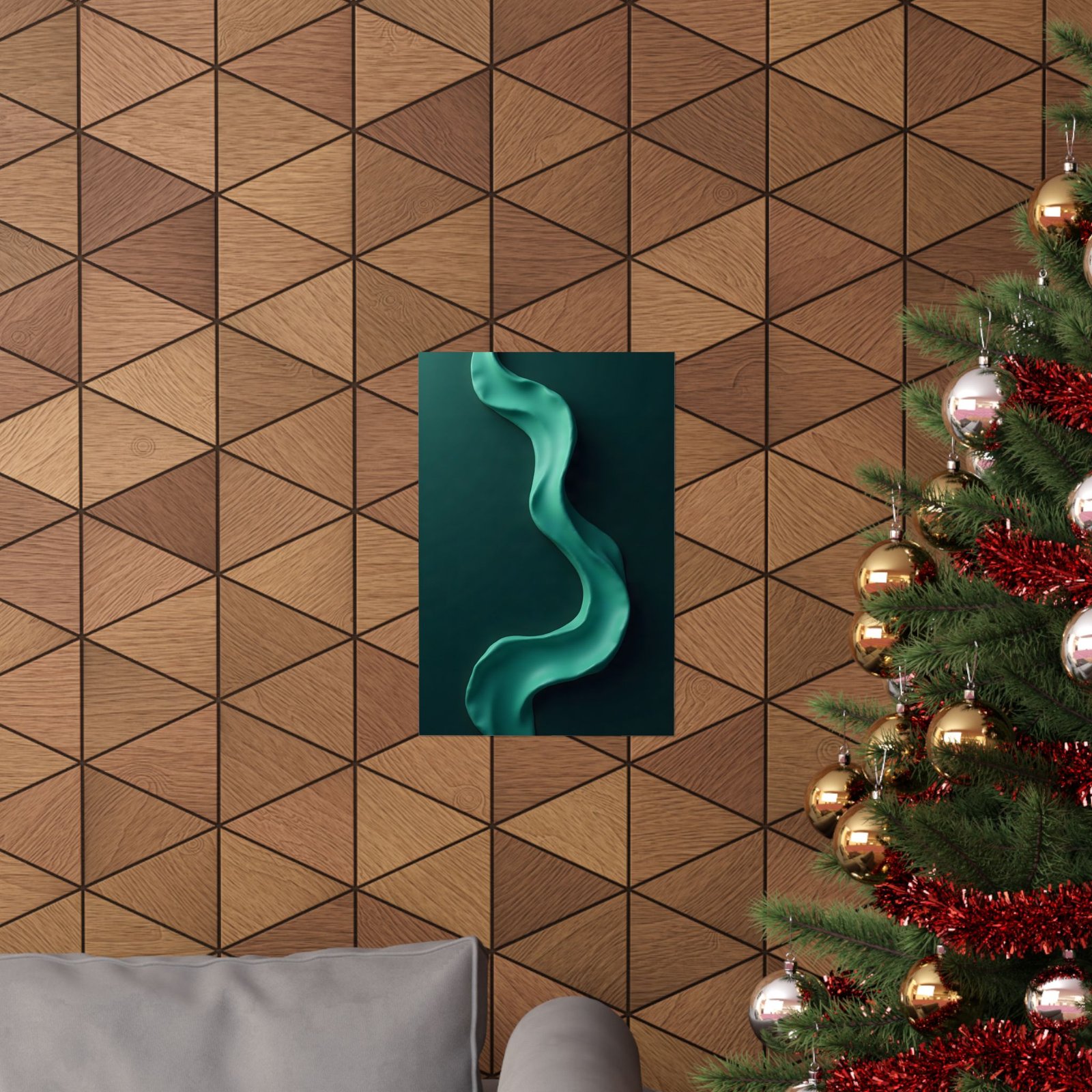 Emerald Flow Poster — Abstract Green Wall Art Print - Image 12
