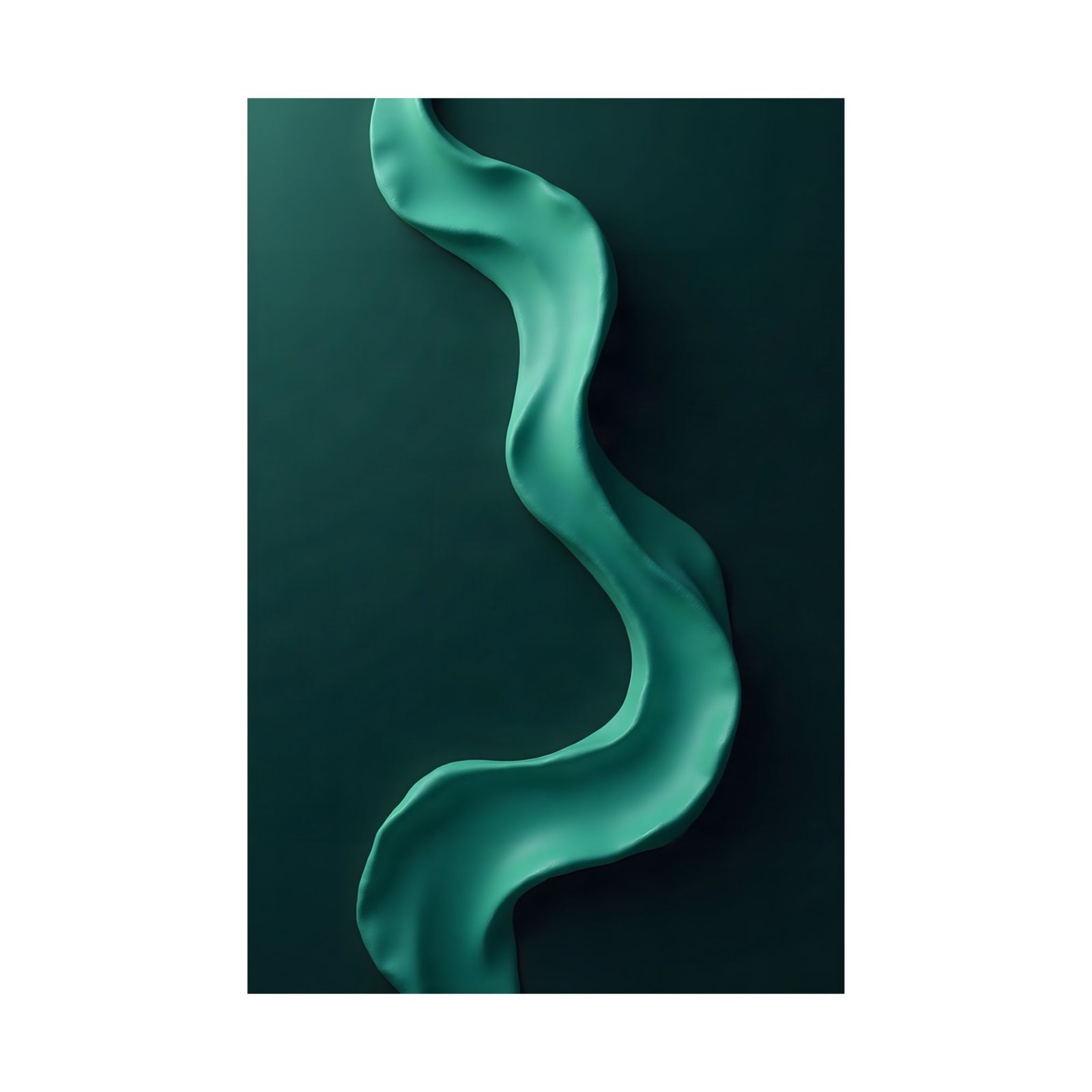Emerald Flow Poster — Abstract Green Wall Art Print - Image 10