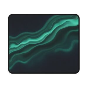 Emerald Flow Gaming Mouse Pad — Abstract Green Non-Slip Mousepad