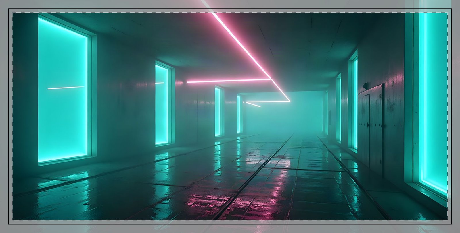 Neon District XL Gaming Desk Mat — Cyberpunk Extended Mouse Pad - Image 3