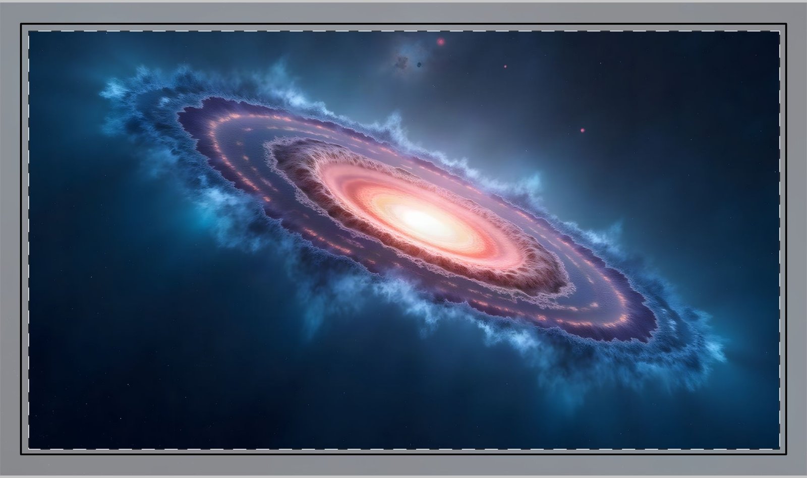 Deep Space XL Gaming Desk Mat — Nebula Extended Mouse Pad for Desk Setup - Image 2